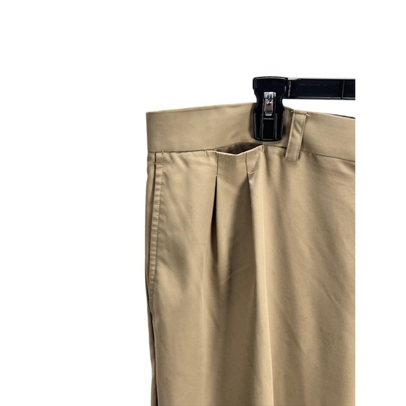 Callaway Mens Beige C Tech Straight Leg Front Dress Pants 40x30 Business Neutral - Picture 5 of 13